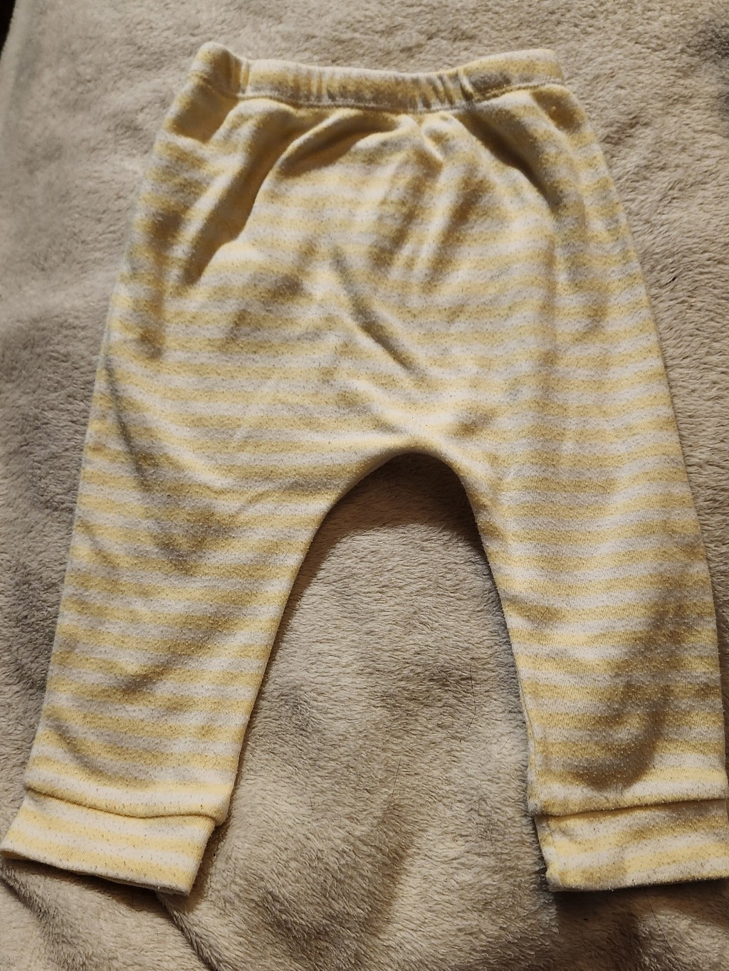 Disney Yellow And White Striped Baby Joggers